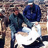 Reviewing plans on the island 4/27/00