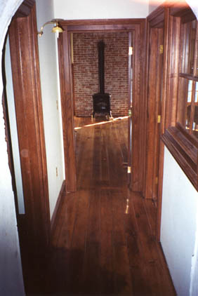 2nd floor hall view towards den