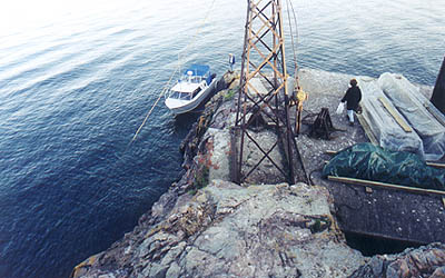 Supplies on the loading platform